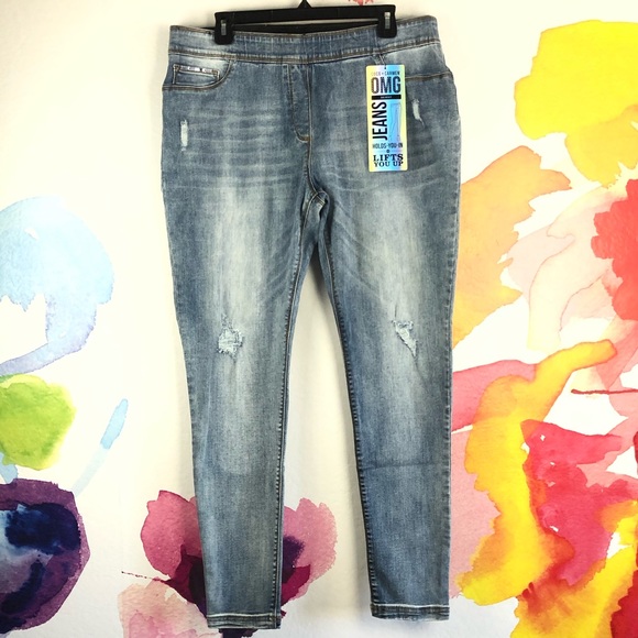 OMG Skinny Distressed Jeans - Picture 3 of 7